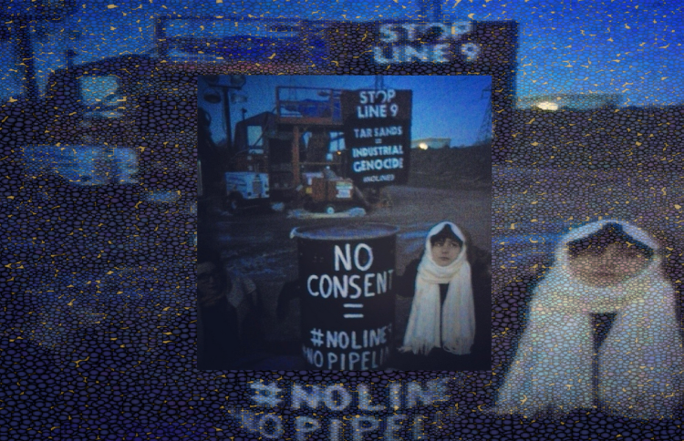 Toronto activists lock down to equipment at Enbridge Line 9 river crossing
