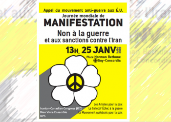 No war with Iran | Non à la guerre à l’Iran
