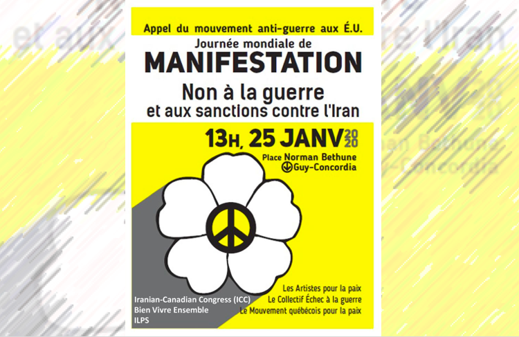 No war with Iran | Non à la guerre à l’Iran