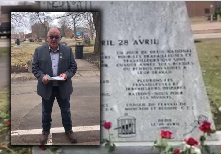 National Day of Mourning honoured in New Brunswick under COVID-19