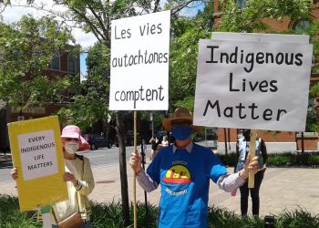 Chantel Moore and Rodney Levi honoured at Healing Walks