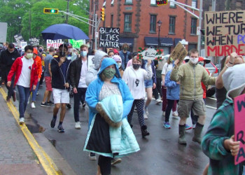 Hundreds march in Sackville anti-racism rally