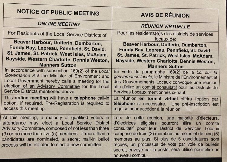 Confirmed – New Brunswick’s local governance system is not inclusive