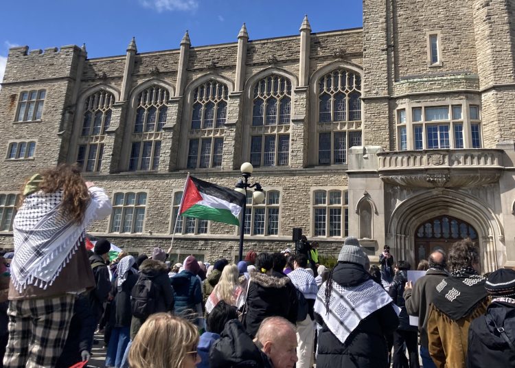 ‘And if we don’t get it – SHUT IT DOWN’: University students rally for a new world