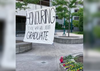 “Under the rubble of our dreams”: Vigil honours university students killed by Israeli forces, as Western University graduation ceremonies unfold