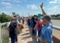 Gas plant opponents line Sackville bridge saying fight isn’t over